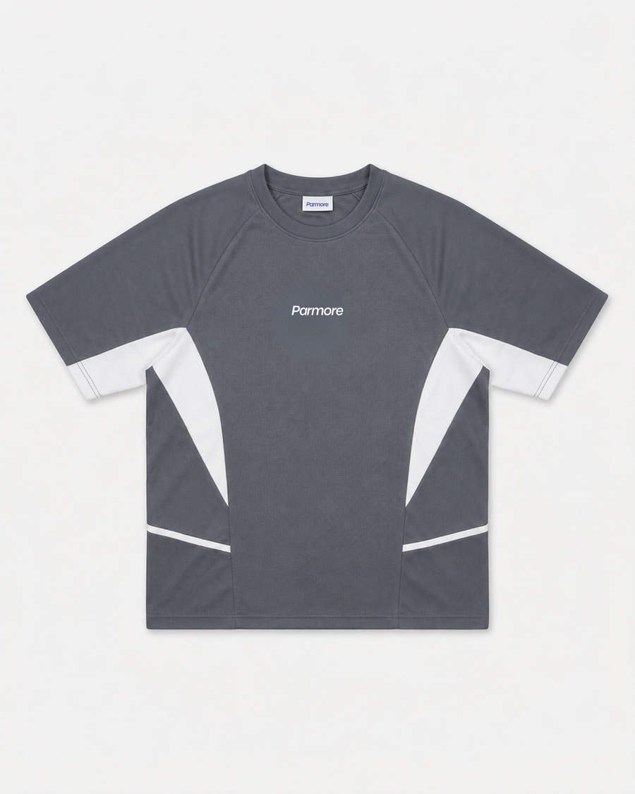 Paneled Tee – Cotton Jersey Tee (Grey)
