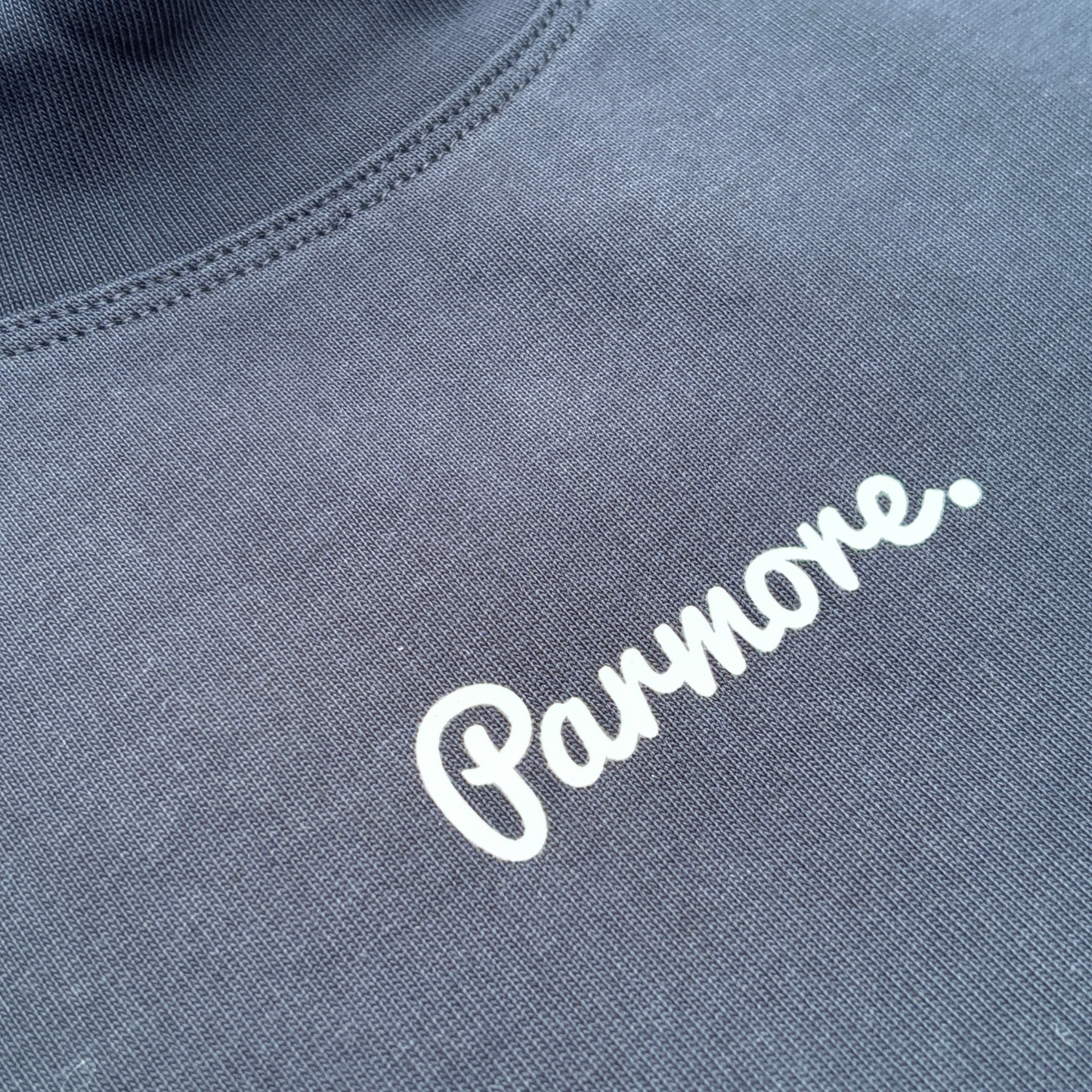 DEEP NAVY COTTON MOCK NECK