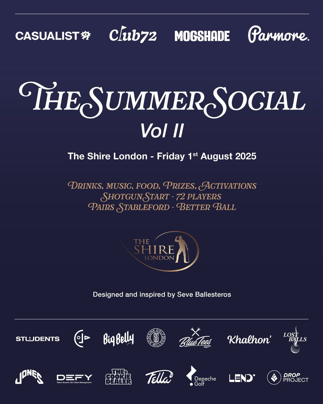 SUMMER SOCIAL II - THE SHIRE AUG 1ST 2025
