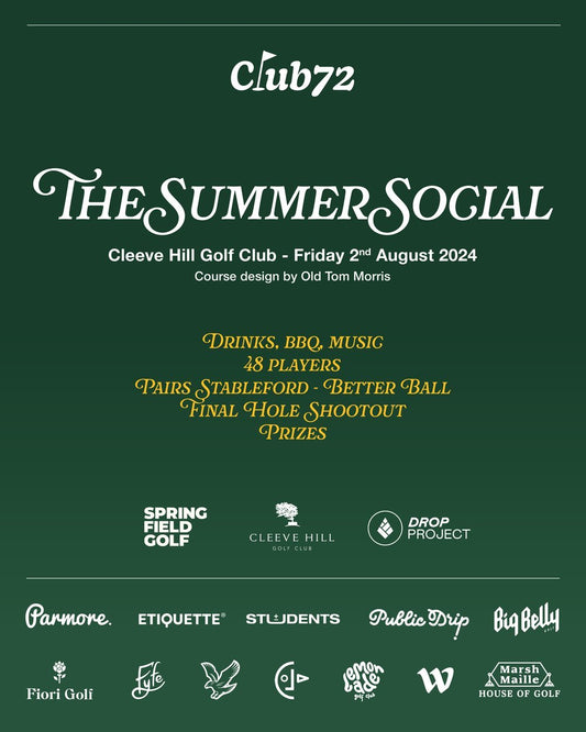 Club72 Summer Social - Cleeve HIll GC 2nd Aug