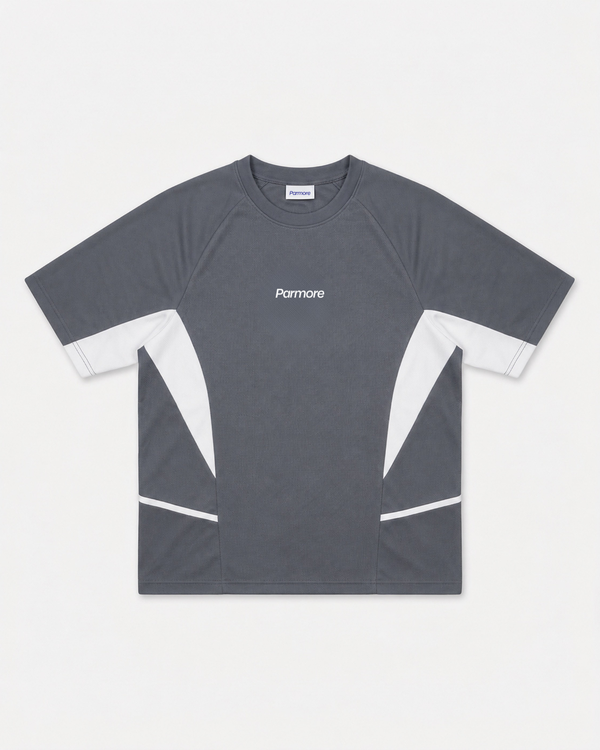 Paneled Tee – Cotton Jersey Tee (Grey)
