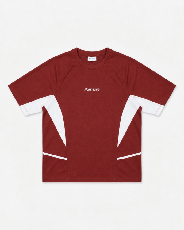 Paneled Tee – Cotton Jersey Tee (Red)