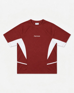 Paneled Tee – Cotton Jersey Tee (Red)
