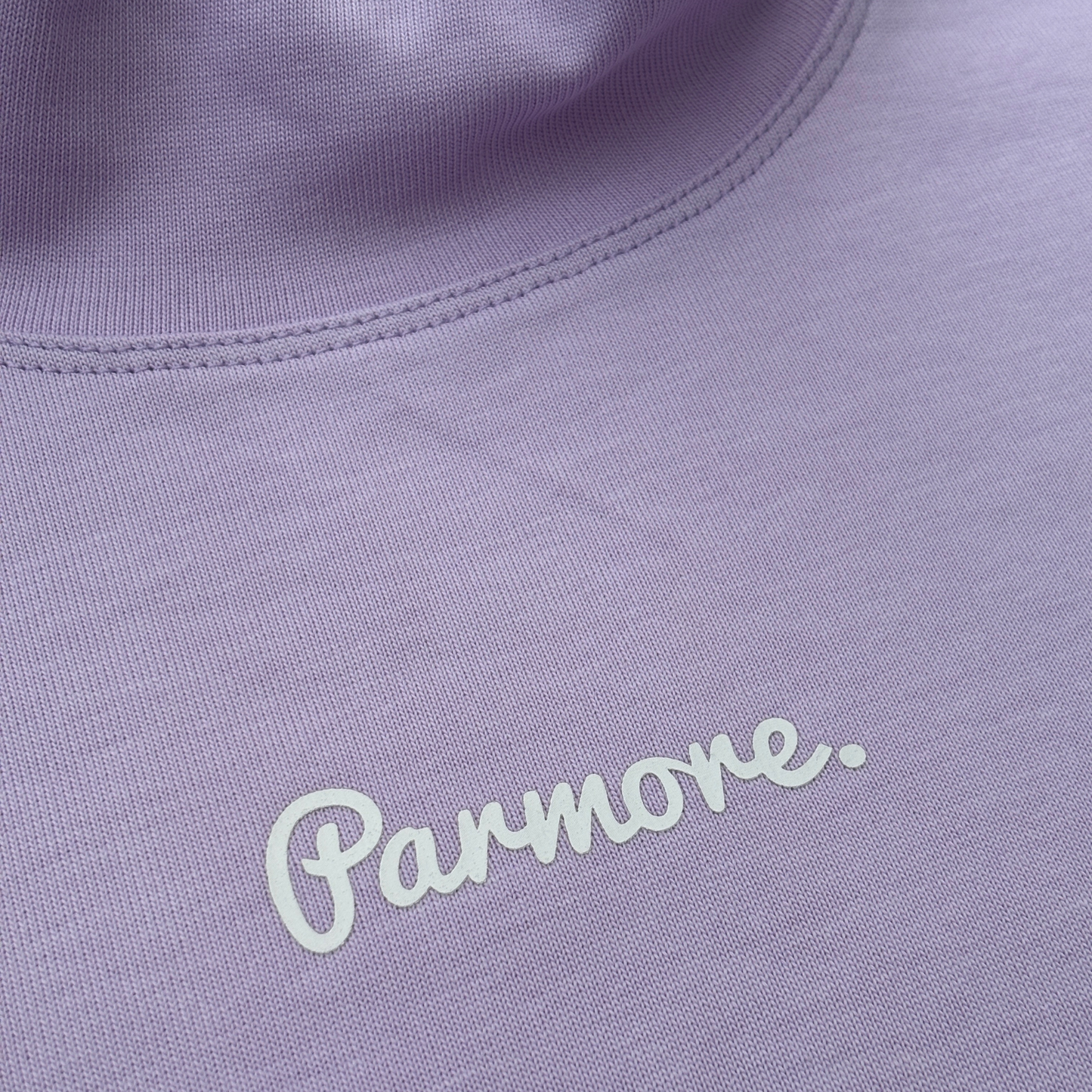 LILAC COTTON MOCK NECK