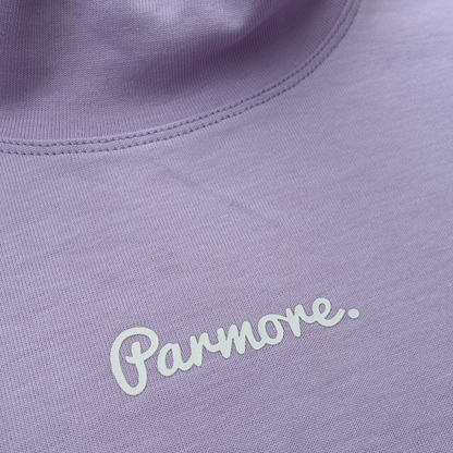 LILAC COTTON MOCK NECK