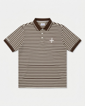 Stripe Polo – Brown & Cream