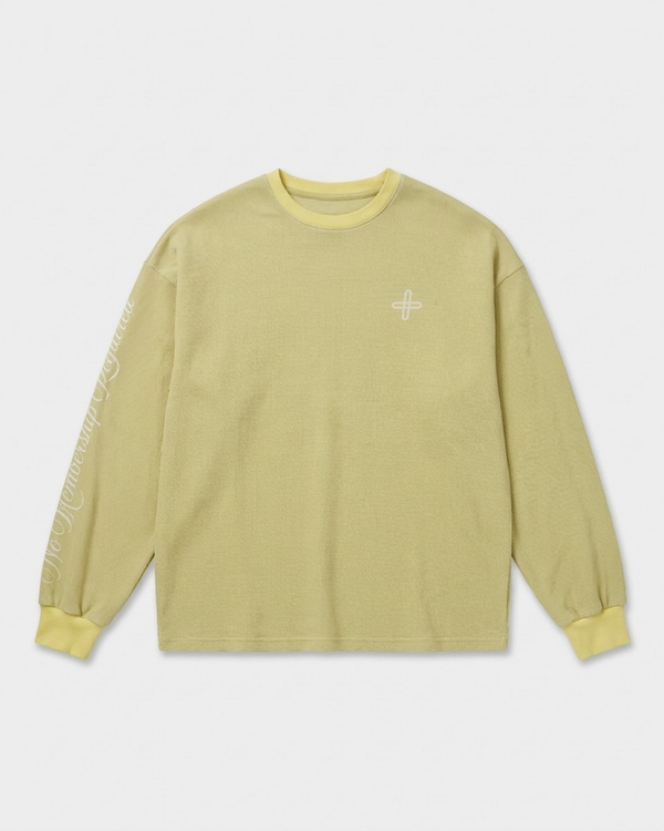 Waffle-Knit Long Sleeve Tee
