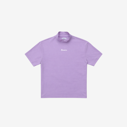 LILAC COTTON MOCK NECK